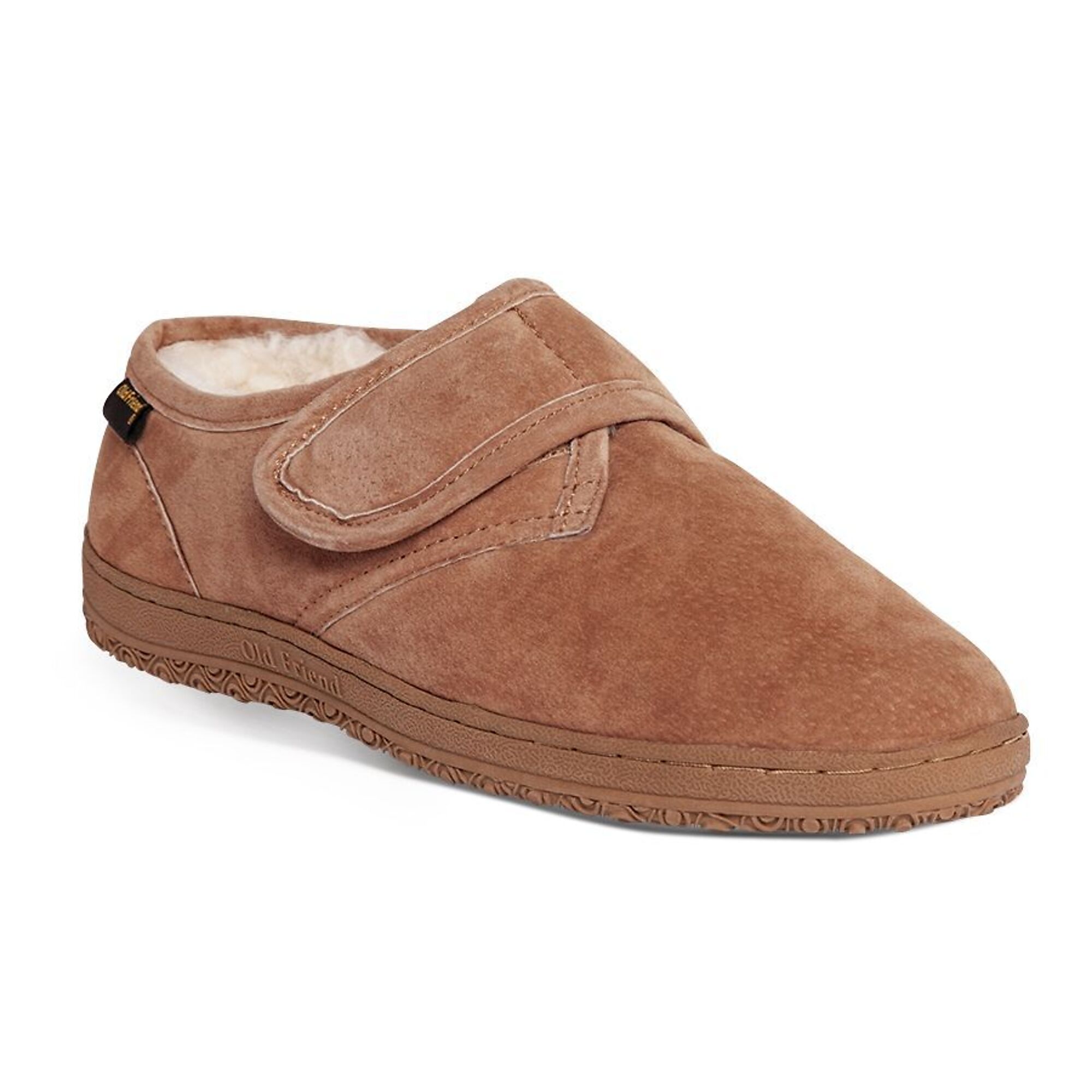 Old Friend Footwear, Men's ExWide Adjustable Bootee, Sheepskin